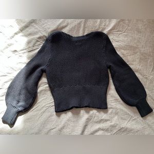St. Agni XS black cotton knit sweater